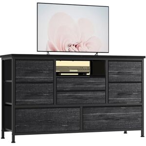 Garvee Commode de Chambre 8 Tiroirs en Tissu, Meuble TV avec Lumière LED, Station de Charge, Meuble de Rangement pour Chambre Enfants, Salon, Couloir - Publicité Garvee Commode de Chambre 8 Tiroirs en Tissu, Meuble TV avec Lumière LED, Station de Charge, Meuble de Rangement pour Chambre Enfants, Salon, Couloir - Publicité
