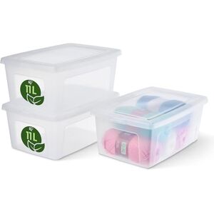 Iris Ohyama , Boite de Rangement Multi-Usages, 11L, Lot de 3, Fermeture Facile, Empilable, en Plastique Transparent, pour Placard, Étagères, Ecole, Organisation, Jouet, Papeterie, Chaussures, MCB-11 - Publicité Iris Ohyama , Boite de Rangement Multi-Usages, 11L, Lot de 3, Fermeture Facile, Empilable, en Plastique Transparent, pour Placard, Étagères, Ecole, Organisation, Jouet, Papeterie, Chaussures, MCB-11 - Publicité
