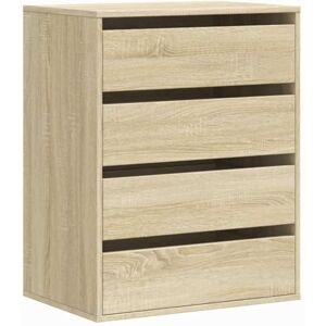 vidaXL Commode d'angle chêne Sonoma 60x41x76 cm Bois d'ingénierie, Commode à tiroirs, classeur, Armoire à tiroirs, Armoire de Rangement, Buffet - Publicité vidaXL Commode d'angle chêne Sonoma 60x41x76 cm Bois d'ingénierie, Commode à tiroirs, classeur, Armoire à tiroirs, Armoire de Rangement, Buffet - Publicité