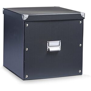 Zeller Present 17635 Boîte de Rangement en Carton Noir 33,5 x 33 x 32 cm - Publicité Zeller Present 17635 Boîte de Rangement en Carton Noir 33,5 x 33 x 32 cm - Publicité