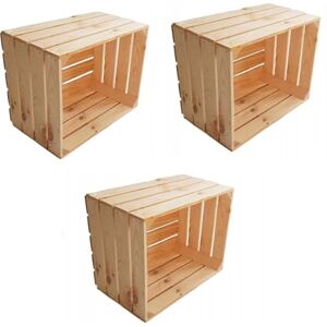 TIMBERMIK Lot De 3 Caisses En Bois 50 x 30 x 40 cm – Grandes Boîtes Décoratives En Bois, Caisses De Vin, Paniers Cadeaux Vides, Caisses De Rangement Nature - Publicité TIMBERMIK Lot De 3 Caisses En Bois 50 x 30 x 40 cm – Grandes Boîtes Décoratives En Bois, Caisses De Vin, Paniers Cadeaux Vides, Caisses De Rangement Nature - Publicité