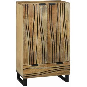 vidaXL Buffet Marron 60 x 33 x 100 cm Bois de manguier Massif, Buffet Rustique élégant, Meuble de Rangement rectangulaire, Bois Solide pour Salle à Manger ou Salon - Publicité vidaXL Buffet Marron 60 x 33 x 100 cm Bois de manguier Massif, Buffet Rustique élégant, Meuble de Rangement rectangulaire, Bois Solide pour Salle à Manger ou Salon - Publicité