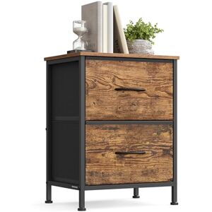 SONGMICS BELLAH Collection Table de Chevet avec 2 Tiroirs, Table d’Appoint, pour Chambre, Cadre en Acier, Style Industriel, Marron Rustique et Noir d’Encre LGS312BH04 - Publicité SONGMICS BELLAH Collection Table de Chevet avec 2 Tiroirs, Table d’Appoint, pour Chambre, Cadre en Acier, Style Industriel, Marron Rustique et Noir d’Encre LGS312BH04 - Publicité