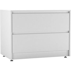URBNLIVING Commode à 2 tiroirs avec pieds réglables, commode moderne en bois d'ingénierie avec tiroirs à glissement lisse, buffet compact pour chambre à coucher, salon ou couloir - Publicité URBNLIVING Commode à 2 tiroirs avec pieds réglables, commode moderne en bois d'ingénierie avec tiroirs à glissement lisse, buffet compact pour chambre à coucher, salon ou couloir - Publicité