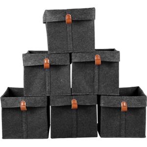 NIHUIFDPY Lot de 6 cubes pliables en tissu rangement 23 x 23 x 26 cm Paniers pour étagères 12 L Boîtes pliables avec anneau de suspension - Publicité NIHUIFDPY Lot de 6 cubes pliables en tissu rangement 23 x 23 x 26 cm Paniers pour étagères 12 L Boîtes pliables avec anneau de suspension - Publicité