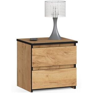 AKORD Commode à 2 tiroirs Armoire multi-usages Bureau d'angle Pour la maison Montage facile 40 x 40 x 35 cm Chêne Craft - Publicité AKORD Commode à 2 tiroirs Armoire multi-usages Bureau d'angle Pour la maison Montage facile 40 x 40 x 35 cm Chêne Craft - Publicité