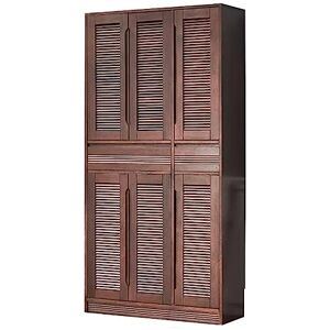 XAoSCd Armoire À Chaussures Pour Entrée, Armoire À Chaussures En Bois Massif, Meuble De Rangement De Grande Capacité Pour Porche, Casier De Balcon, Armoire Haute Nordique, Armoire De Rangement Pour Chaussur - Publicité