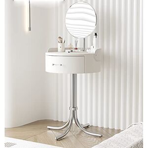 GKever Table de Maquillage de Luxe légère pour Chambre à Coucher, Mini Petit Appartement, sans Tabouret, Pieds d'armoire incurvés, pour Chambre à Coucher - Publicité