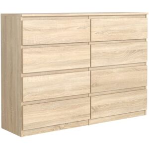 meble masztalerz Commode avec 8 Tiroirs Sonoma 140 cm Meuble de Rangement Salon Commode Salon Meuble Entree 138,5x101,5x39 cm - Publicité meble masztalerz Commode avec 8 Tiroirs Sonoma 140 cm Meuble de Rangement Salon Commode Salon Meuble Entree 138,5x101,5x39 cm - Publicité