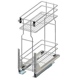 woplus Unterschrankauszug Auszugsunterschrank Schrankauszug mit Softclose Küchenauszug 1 Etage Chrome Vollauszug Schrankbreite 15cm Bodenmontage (Möbel 150mm) - Publicité woplus Unterschrankauszug Auszugsunterschrank Schrankauszug mit Softclose Küchenauszug 1 Etage Chrome Vollauszug Schrankbreite 15cm Bodenmontage (Möbel 150mm) - Publicité