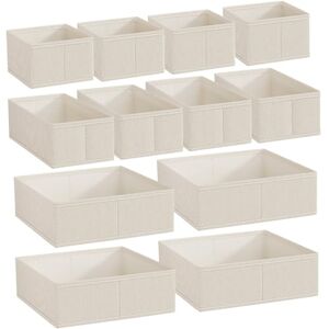 AZIDWERYQ 12pcs Drawer Organizer Vêtements, organisateur de vêtements pour bébé empilable pliable, économe d'espace et multifonctionnel pour la pépinière, la chambre, le placard bébé - Publicité AZIDWERYQ 12pcs Drawer Organizer Vêtements, organisateur de vêtements pour bébé empilable pliable, économe d'espace et multifonctionnel pour la pépinière, la chambre, le placard bébé - Publicité