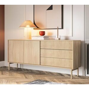 AXLIVING Trentinis 187 2T3S Grande Commode cannelée Marron 187,1 cm - Publicité AXLIVING Trentinis 187 2T3S Grande Commode cannelée Marron 187,1 cm - Publicité