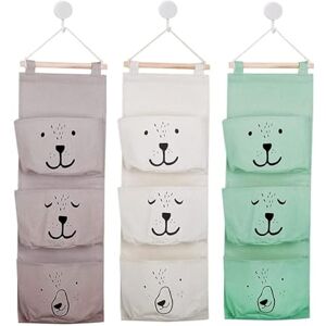 GEFIRE 3 Pcs Rangement Suspendu, 60 x 20 cm Organisateur Mural en Tissu pour Porte, Sacs de Rangement Suspendus, Organisateur pour Salle de Bain, Chambre d'enfant, Bébé (3 Couleurs) - Publicité GEFIRE 3 Pcs Rangement Suspendu, 60 x 20 cm Organisateur Mural en Tissu pour Porte, Sacs de Rangement Suspendus, Organisateur pour Salle de Bain, Chambre d'enfant, Bébé (3 Couleurs) - Publicité