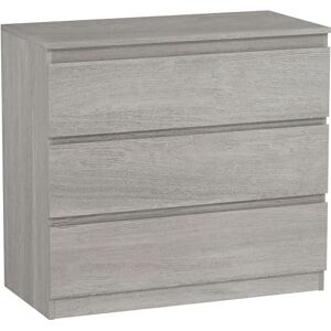 HOMCOM Commode à 3 tiroirs pour Chambre à Coucher, Salon, 80 x 39 x 73 cm, Gris Effet Bois - Publicité HOMCOM Commode à 3 tiroirs pour Chambre à Coucher, Salon, 80 x 39 x 73 cm, Gris Effet Bois - Publicité