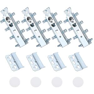 OTOTEC Lot de 4 supports de suspension universels pour placard avec couvercle de plaque murale Pour cuisine, chambre à coucher, salle à manger Argenté - Publicité OTOTEC Lot de 4 supports de suspension universels pour placard avec couvercle de plaque murale Pour cuisine, chambre à coucher, salle à manger Argenté - Publicité