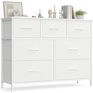 SONGMICS BELLAH Collection Commode, Meuble de Rangement pour Chambre, Couloir, Entrée, Salon, Cadre en Acier, 7 Tiroirs, Style Moderne, Blanc Nuage et Blanc Neige LGS323WH01 - Publicité SONGMICS BELLAH Collection Commode, Meuble de Rangement pour Chambre, Couloir, Entrée, Salon, Cadre en Acier, 7 Tiroirs, Style Moderne, Blanc Nuage et Blanc Neige LGS323WH01 - Publicité