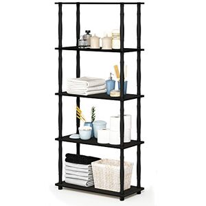 Étagère multifonction Furinno 5 niveaux - Bois - Espresso/Noir - 29.46 x 59.94 x 145.8 cm - Publicité Étagère multifonction Furinno 5 niveaux - Bois - Espresso/Noir - 29.46 x 59.94 x 145.8 cm - Publicité