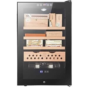 HSAMAHOME Armoire à cigares électronique à température de Cigare 70l, Armoire de Stockage de vin à Domicile, Petite Armoire d'humidification, Peut contenir 400 cigares - Publicité