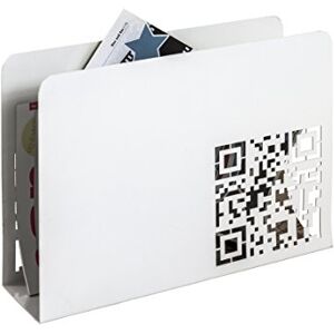 HAKU Porte-journaux, panier à magazines, porte-journaux, blanc, métal Dimensions : L 35 x H 26 x P 10 cm, Style : Moderne - Publicité HAKU Porte-journaux, panier à magazines, porte-journaux, blanc, métal Dimensions : L 35 x H 26 x P 10 cm, Style : Moderne - Publicité