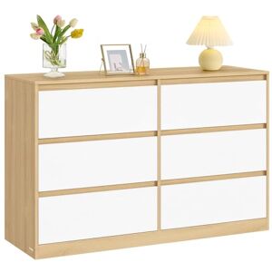 VASAGLE Kailyn Collection Commode Chambre 6 Tiroirs, Armoire de Rangement, Meuble à Vêtements, 119,4 x 40 x 75 cm, Style Moderne, Jaune Amande LTS616YJ01 - Publicité VASAGLE Kailyn Collection Commode Chambre 6 Tiroirs, Armoire de Rangement, Meuble à Vêtements, 119,4 x 40 x 75 cm, Style Moderne, Jaune Amande LTS616YJ01 - Publicité