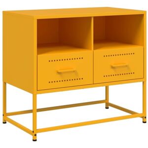 vidaXL Meuble TV Jaune Moutarde 68x39x60,5 cm Acier, Support TV, Buffet TV, Armoire HiFi, Banc TV, Armoire en métal, Meuble multimédia - Publicité vidaXL Meuble TV Jaune Moutarde 68x39x60,5 cm Acier, Support TV, Buffet TV, Armoire HiFi, Banc TV, Armoire en métal, Meuble multimédia - Publicité