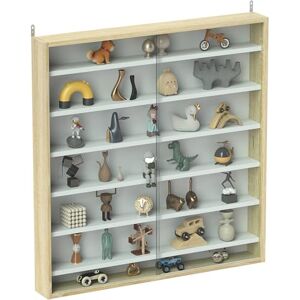 HOMCOM Vitrine pour Collection vitrine Murale 80 x 9,5 x 83 cm avec 6 étagères réglables en Hauteur et 2 Portes coulissantes en Verre, pour Collection de Figurines et Voitures Miniatures, chêne - Publicité HOMCOM Vitrine pour Collection vitrine Murale 80 x 9,5 x 83 cm avec 6 étagères réglables en Hauteur et 2 Portes coulissantes en Verre, pour Collection de Figurines et Voitures Miniatures, chêne - Publicité