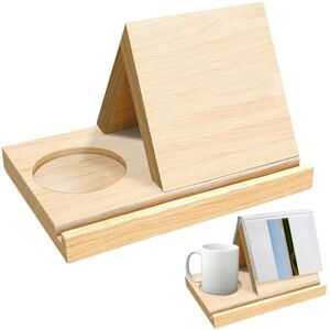 AwnsIMfreien Support de livre triangulaire, repose-livre en bois pour lire avec porte-gobelet et support de téléphone intégrés, organisateur bureau multifonctionnel pour livres, tablette et tasse à café, trian - Publicité AwnsIMfreien Support de livre triangulaire, repose-livre en bois pour lire avec porte-gobelet et support de téléphone intégrés, organisateur bureau multifonctionnel pour livres, tablette et tasse à café, trian - Publicité