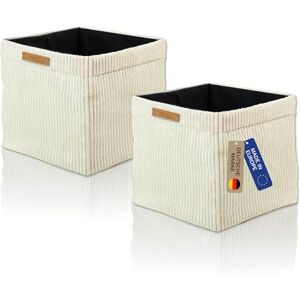 Lycce Kallax Boîtes Cord Lot de 2 Insert Kallax 33 x 33 x H31 cm Boîte de rangement avec housse Cord amovible compatible avec étagère Kallax boîtes de rangement pliables en non-tissé vanille - Publicité Lycce Kallax Boîtes Cord Lot de 2 Insert Kallax 33 x 33 x H31 cm Boîte de rangement avec housse Cord amovible compatible avec étagère Kallax boîtes de rangement pliables en non-tissé vanille - Publicité