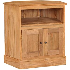 vidaXL Buffet d'angle Armoire Latérale Meuble de Rangement avec 2 Portes et 1 Etagère Table de Chevet Meuble TV 60x45x60 cm Bois de Teck Massif - Publicité vidaXL Buffet d'angle Armoire Latérale Meuble de Rangement avec 2 Portes et 1 Etagère Table de Chevet Meuble TV 60x45x60 cm Bois de Teck Massif - Publicité