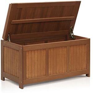 Furinno Tioman Extérieur Bois dur Boîte de Rangement, Naturel - Publicité Furinno Tioman Extérieur Bois dur Boîte de Rangement, Naturel - Publicité
