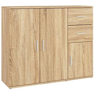 vidaXL Buffet Chêne Sonoma 91x29,5x75 cm Bois d'ingénierie - Publicité vidaXL Buffet Chêne Sonoma 91x29,5x75 cm Bois d'ingénierie - Publicité