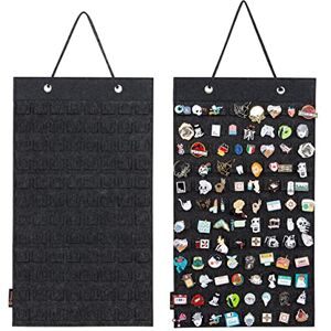 PACMAXI Organiseur de broches à suspendre, étui de rangement pour broches, peut contenir jusqu'à 96 broches. (Accessoires non inclus) (S-96 emplacements, noir) - Publicité PACMAXI Organiseur de broches à suspendre, étui de rangement pour broches, peut contenir jusqu'à 96 broches. (Accessoires non inclus) (S-96 emplacements, noir) - Publicité
