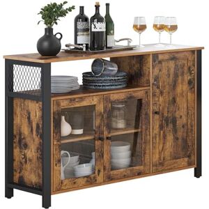 VASAGLE Meuble de Rangement, Buffet, Armoire de Cuisine, Placard, avec 3 Portes, pour Salon, Cuisine, Salle à Manger, 33 x 110 x 75 cm, Style Rustique, Marron Rustique et Noir LSC096B01 - Publicité VASAGLE Meuble de Rangement, Buffet, Armoire de Cuisine, Placard, avec 3 Portes, pour Salon, Cuisine, Salle à Manger, 33 x 110 x 75 cm, Style Rustique, Marron Rustique et Noir LSC096B01 - Publicité