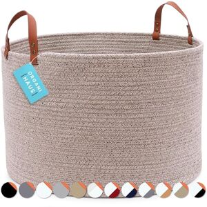 OrganiHaus Panier Rangement, Panier Rangement Bébés, Rangement Enfants Jouets, Panier de Rangement en Cordes avec Poignées, Grand Panier Tissé, Panier Couverture Rond. Marron, 50x33 cm - Publicité OrganiHaus Panier Rangement, Panier Rangement Bébés, Rangement Enfants Jouets, Panier de Rangement en Cordes avec Poignées, Grand Panier Tissé, Panier Couverture Rond. Marron, 50x33 cm - Publicité