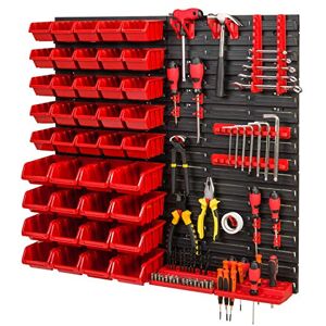 PAFEN Panneau Mural Porte-Outils Système de Stockage Rangement Outil Armoire Garage Tableau Organisation Étagère Murale pour Atelier 772 x 780 mm - Publicité PAFEN Panneau Mural Porte-Outils Système de Stockage Rangement Outil Armoire Garage Tableau Organisation Étagère Murale pour Atelier 772 x 780 mm - Publicité