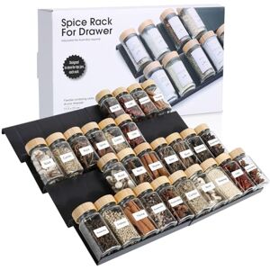 AiQInu Rangement Epices Cuisine 8PCS, Extensible de 23cm à 46cm Rangement Epices Tiroir, Insert de Tiroir à Épices, Ajustable pour Placards et Tiroirs Pour Sel, Épices, Vitamines - Publicité AiQInu Rangement Epices Cuisine 8PCS, Extensible de 23cm à 46cm Rangement Epices Tiroir, Insert de Tiroir à Épices, Ajustable pour Placards et Tiroirs Pour Sel, Épices, Vitamines - Publicité