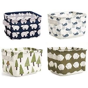 ZEACCT 4 PCS Mini Paniers de Rangement, panier rangement bébé en Tissu Petite Boite de Rangement Pliable Organisateur pour Jouets, Jouets, Maquillage, Petits Objets,Livres,Organisation De Bureau. Publicité ZEACCT 4 PCS Mini Paniers de Rangement, panier rangement bébé en Tissu Petite Boite de Rangement Pliable Organisateur pour Jouets, Jouets, Maquillage, Petits Objets,Livres,Organisation De Bureau. Publicité