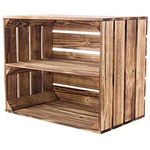 Kistenkolli Altes Land Kontorei® Massif Neue Flamboyant Caisse comme Chaussures- et Bibliothèque Cagette à Fruits avec Plaque intermédiaire - Publicité Kistenkolli Altes Land Kontorei® Massif Neue Flamboyant Caisse comme Chaussures- et Bibliothèque Cagette à Fruits avec Plaque intermédiaire - Publicité