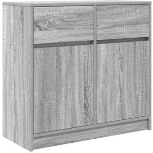 vidaXL Buffet avec tiroir Sonoma Gris 80x34x76 cm Bois d'ingénierie, Meuble de Rangement, Buffet, Meuble d'entrée, Meuble Buffet - Publicité vidaXL Buffet avec tiroir Sonoma Gris 80x34x76 cm Bois d'ingénierie, Meuble de Rangement, Buffet, Meuble d'entrée, Meuble Buffet - Publicité