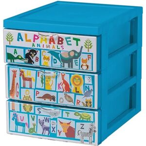 Iris Ohyama , Tour de Rangement Plastique, 3 Petits Tiroirs, Design Alphabet, Rangement Enfant, Format A5, Organisateur de Bureau, Pour Accessoires, Salle de bain, Cosmétiques, Sans BPA, Tour, SCF-A5 - Publicité Iris Ohyama , Tour de Rangement Plastique, 3 Petits Tiroirs, Design Alphabet, Rangement Enfant, Format A5, Organisateur de Bureau, Pour Accessoires, Salle de bain, Cosmétiques, Sans BPA, Tour, SCF-A5 - Publicité