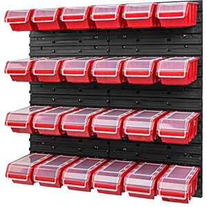 PAFEN Lot de 24 étagères murales empilables 772 x 780 mm Système de stockage Avec couvercle Étagère de rangement Étagère de rangement Étagère de rangement Étagères secrètes Rouge - Publicité PAFEN Lot de 24 étagères murales empilables 772 x 780 mm Système de stockage Avec couvercle Étagère de rangement Étagère de rangement Étagère de rangement Étagères secrètes Rouge - Publicité