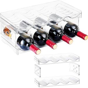 Tkxjry 2 Pièces Range Bouteille Frigo, Peut Contenir Jusqu'à 8 Bouteilles, Porte Bouteilles Empilable, Range Bouteille Frigo en Plastique, pour Cuisine, Placard, Réfrigérateur, Bar et Bureau - Publicité Tkxjry 2 Pièces Range Bouteille Frigo, Peut Contenir Jusqu'à 8 Bouteilles, Porte Bouteilles Empilable, Range Bouteille Frigo en Plastique, pour Cuisine, Placard, Réfrigérateur, Bar et Bureau - Publicité