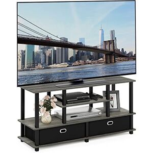 Furinno Meuble TV, Taille Unique, Chêne Français/Noir/Noir - Publicité Furinno Meuble TV, Taille Unique, Chêne Français/Noir/Noir - Publicité