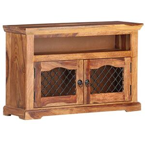 vidaXL Meuble TV Armoire Basse Meuble Divertissement Meuble Multimédia avec 2 Portes et 1 Compartiment Salon 90x30x60 cm Bois de Sesham Solide - Publicité vidaXL Meuble TV Armoire Basse Meuble Divertissement Meuble Multimédia avec 2 Portes et 1 Compartiment Salon 90x30x60 cm Bois de Sesham Solide - Publicité