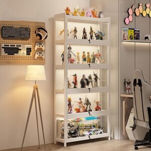 EFGETD Vitrine en Acrylique pour Objets de Collection pour Salon, Chambre à Coucher, étanche à la poussière, vitrine Antique avec Serrure, vitrine Transparente Haute définition(Blanc,6 Floor 50cm) - Publicité EFGETD Vitrine en Acrylique pour Objets de Collection pour Salon, Chambre à Coucher, étanche à la poussière, vitrine Antique avec Serrure, vitrine Transparente Haute définition(Blanc,6 Floor 50cm) - Publicité