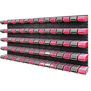 PAFEN Boîte empilable murale 1544 x 780 mm Système de stockage de 80 rangement avec couvercle Étagère - Publicité PAFEN Boîte empilable murale 1544 x 780 mm Système de stockage de 80 rangement avec couvercle Étagère - Publicité