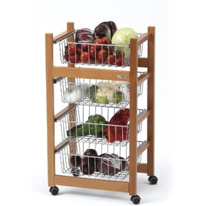 Arredamenti Italia 500 Ginger Desserte à Légumes Hêtre Massif Cerise 46 x 81 x 33 cm - Publicité Arredamenti Italia 500 Ginger Desserte à Légumes Hêtre Massif Cerise 46 x 81 x 33 cm - Publicité