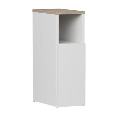 Vicco Table de Chevet Enton, Blanc/Sonoma, 20x59.5cm avec 1 Porte, Convient comme Surface de Rangement à côté du lit - Publicité Vicco Table de Chevet Enton, Blanc/Sonoma, 20x59.5cm avec 1 Porte, Convient comme Surface de Rangement à côté du lit - Publicité