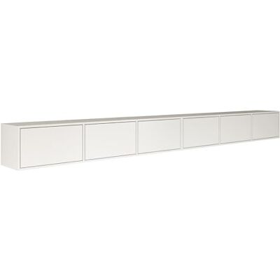 Selsey Meuble TV Suspendu 300 cm Design Minimaliste Moderne Blanc Mat 6 Portes Abattantes avec Système Push-to-Open Structure Murale pour Gain d'Espace Fabriqué en Europe - Publicité Selsey Meuble TV Suspendu 300 cm Design Minimaliste Moderne Blanc Mat 6 Portes Abattantes avec Système Push-to-Open Structure Murale pour Gain d'Espace Fabriqué en Europe - Publicité
