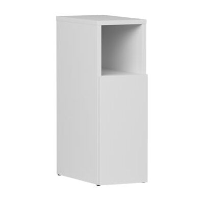 Vicco Table de Chevet Enton, Blanc, 20x59.5cm avec 1 Porte, Convient comme Surface de Rangement à côté du lit - Publicité Vicco Table de Chevet Enton, Blanc, 20x59.5cm avec 1 Porte, Convient comme Surface de Rangement à côté du lit - Publicité